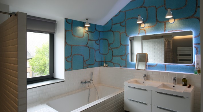 Rénovation complète de maison à Luxembourg salle de bain 